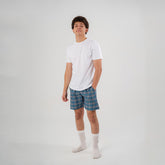 Turquoise Plaid Pyjama Short set